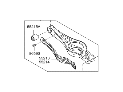 2016 Hyundai Sonata Hybrid Control Arm - 55210-E6700