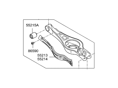 2017 Hyundai Sonata Hybrid Control Arm - 55220-E6700