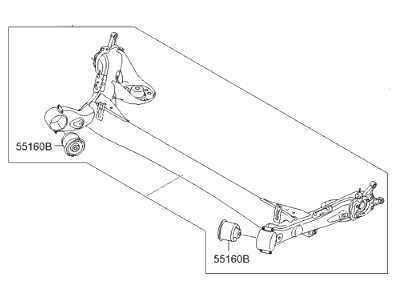 Hyundai Accent Axle Beam - 55100-1R100