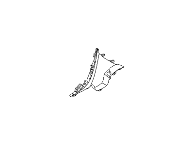 Hyundai 84677-3X000-RY Garnish Assembly-Crash Pad Lower,RH