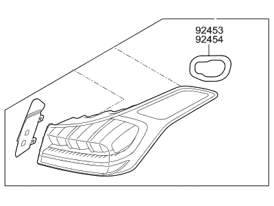 Hyundai Genesis Tail Light - 92402-B1130