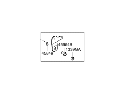 Hyundai 45932-4E000 Lever-Automatic Transaxle Manual Control