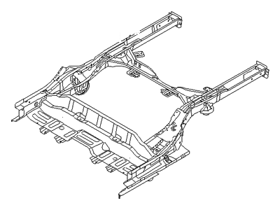 Hyundai 65700-3X200 Member Assembly-Rear Floor Under