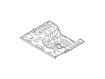 Hyundai 65513-3X000 Panel Assembly-Rear Floor,Rear