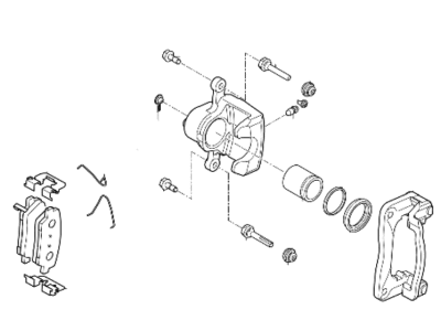 Hyundai Genesis G70 Brake Caliper Bracket - 58310-J5A50-YKG