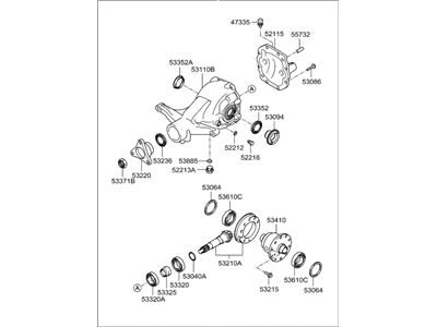 Hyundai 53000-3C322 Carrier Assembly-Differential