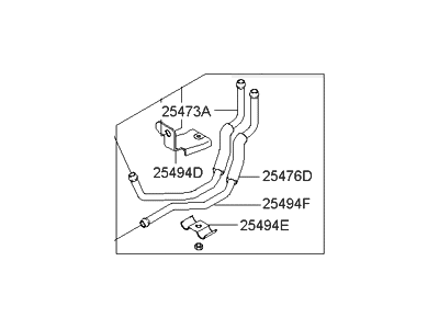 Hyundai 25471-26010 Tube Assembly-Oil Cooler