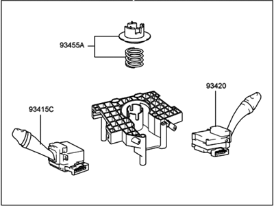 Hyundai 93401-25121 Switch Assembly-Multifunction