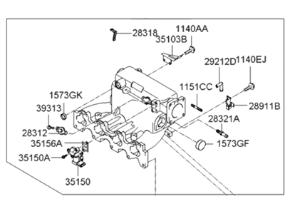 Hyundai Tucson Intake Manifold - 28310-37270