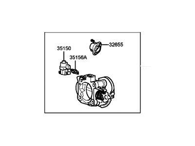 1998 Hyundai Sonata Throttle Body - 35100-37200