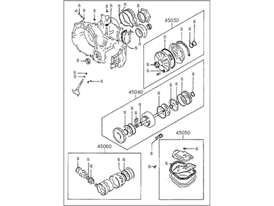 1995 Hyundai Sonata Automatic Transmission Overhaul Kit - 45010-38A00