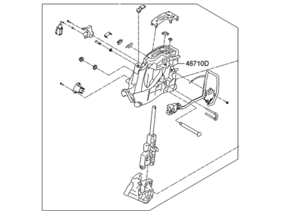 Hyundai 46700-3N500 Lever Assembly-Automatic Transmission