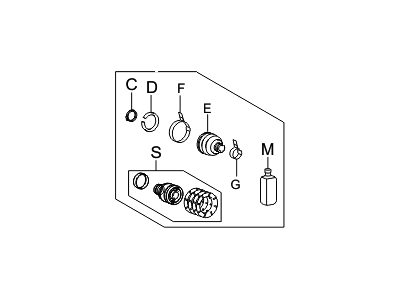 Hyundai Santa Fe CV Joint Boot - 49605-26C60