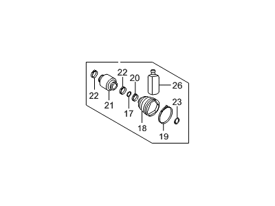 Hyundai 49597-2V0A0 Damper Kit-Front Axle Dynamic,RH