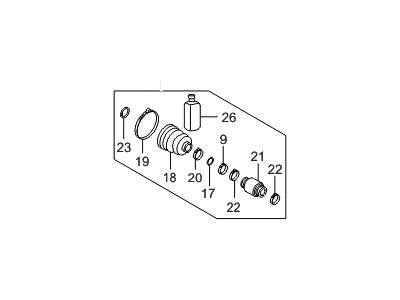 Hyundai 49575-2V505 Damper Kit-Front Axle Dynamic,LH