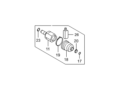 Hyundai Veloster CV Joint Boot - 49592-2V0A5