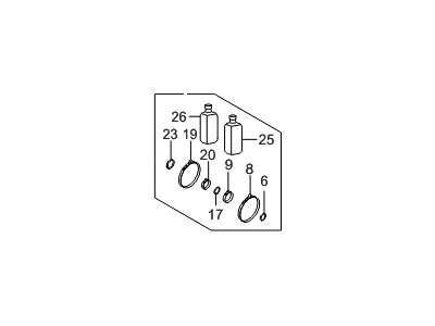 Hyundai 49596-2V0A5 Band & Clip Set,LH