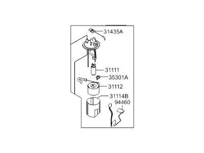 Hyundai 31110-2S500 Complete-Fuel Pump