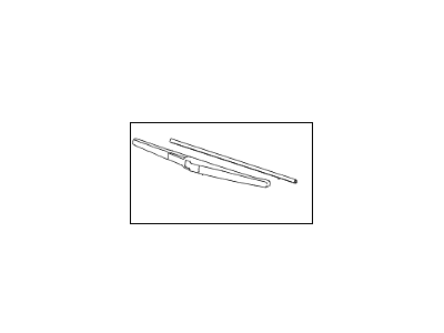 Hyundai 98850-4D001 Rear Window Wiper Blade Assembly