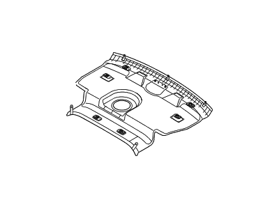 Hyundai 85720-B1500-RRY Trim Assembly-Lugg Partition,Upper