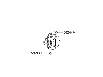 Hyundai Azera Brake Pad Set - S5830-23KA1-1NA