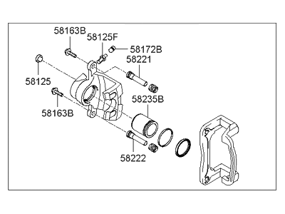 Hyundai Azera Brake Caliper - 58311-3KAA0