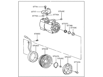 Hyundai 97701-28152 Compressor Assembly