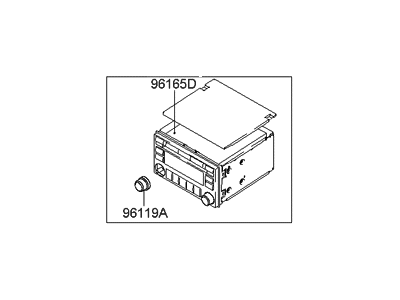 Hyundai 96175-2E810 Radio Assembly-Electronic Tune Radio