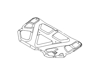 Hyundai 81125-3K000 Pad-Hood Insulating