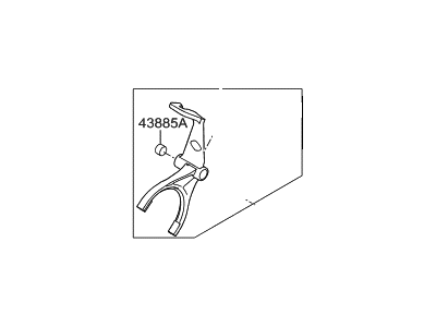 Hyundai 43830-2C001 Fork Assembly-Shift(1&5)