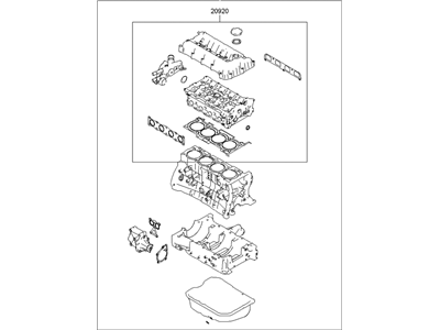 Hyundai 20910-2GR00 Gasket Kit-Engine Overhaul