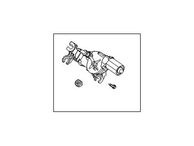 Hyundai 98700-2V000 Rear Wiper Motor & Linkage Assembly