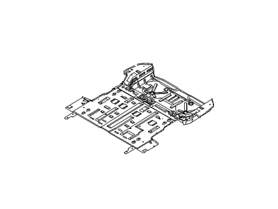 Hyundai 65510-4D500 Panel Complete-Rear Floor