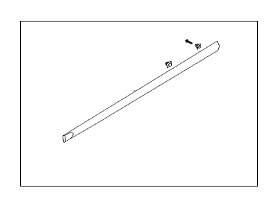 Hyundai 87721-1E000 Moulding Assembly-Front Door Waist Line,LH