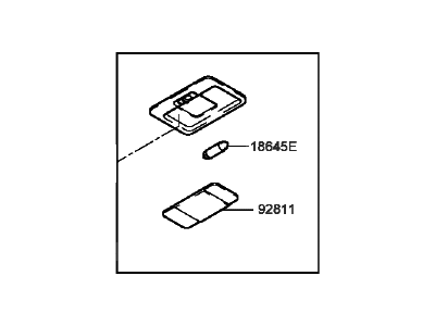 Hyundai 92800-38000-LT Room Lamp Assembly