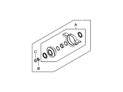 Hyundai 49575-2E000 Repair Kit-Center Bearing