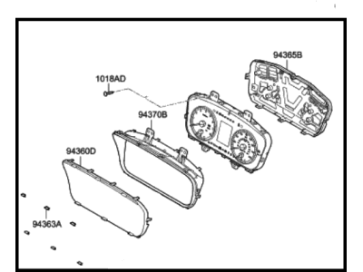 Hyundai Instrument Cluster - 94071-C2020