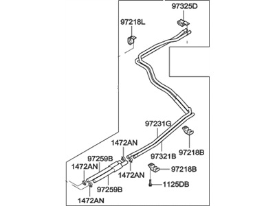 Hyundai 97540-3J000 Pipe & Hose Assembly-Heater NO.1