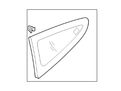 Hyundai 87810-2V100 Glass & MOULDING Assembly-Quarter