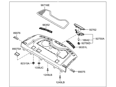 Hyundai 85610-F3010-TRY Trim Assembly-Package Tray