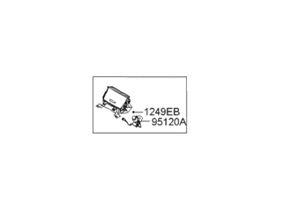 Hyundai 84675-0A000-4N Tray Assembly-Crash Pad Lower