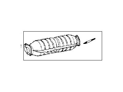 1996 Hyundai Tiburon Catalytic Converter - 28950-23070