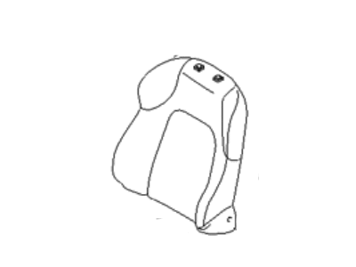 Hyundai 88360-2C100-GAA Front Passenger Side Seat Back Covering