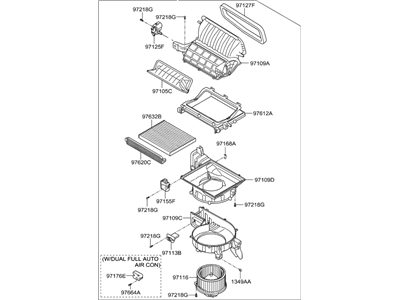 Hyundai 97100-B8000 Blower Unit