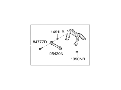 Hyundai 84680-2V000 Bracket-Floor Console Rear Mounting