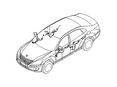 Hyundai 91651-3N030 Wiring Assembly-Rear Door LH