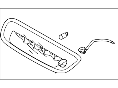Genuine Hyundai 92750-2B000 High Mount Stop Lamp Assembly Genuine Hyundai 92750-2B000 High Mount Stop Lamp Assembly