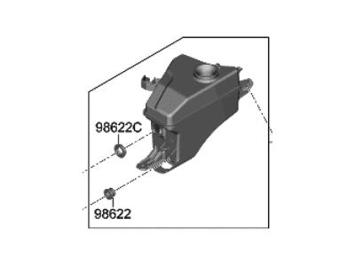 Hyundai Ioniq 6 Washer Reservoir - 98611-KL000