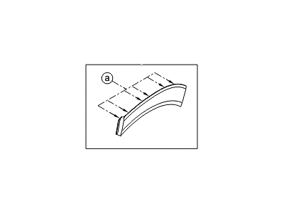 Hyundai 87742-D3000-CA Garnish Assembly-Quarter Side,RH