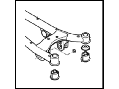 2006 Hyundai Tucson Rear Crossmember - 62605-2E501